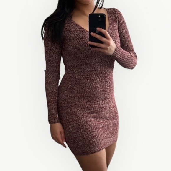 Dynamite Dresses & Skirts - Dynamite Maroon Sweater dress